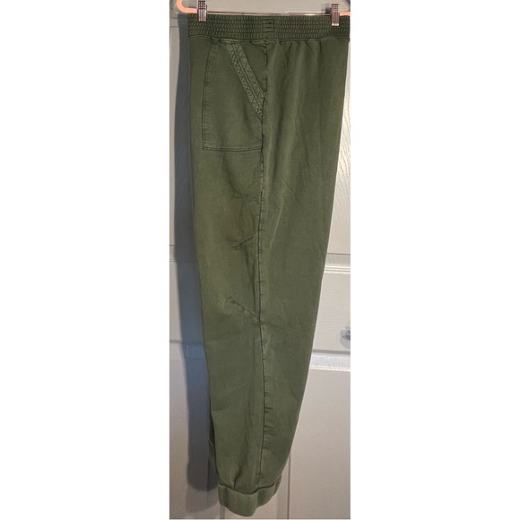 Anthropologie Army Green “Moss” Snap Waist Joggers NWT Size XLP - Picture 2 of 12